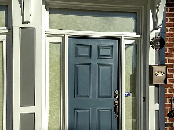 front door with electronic lock
