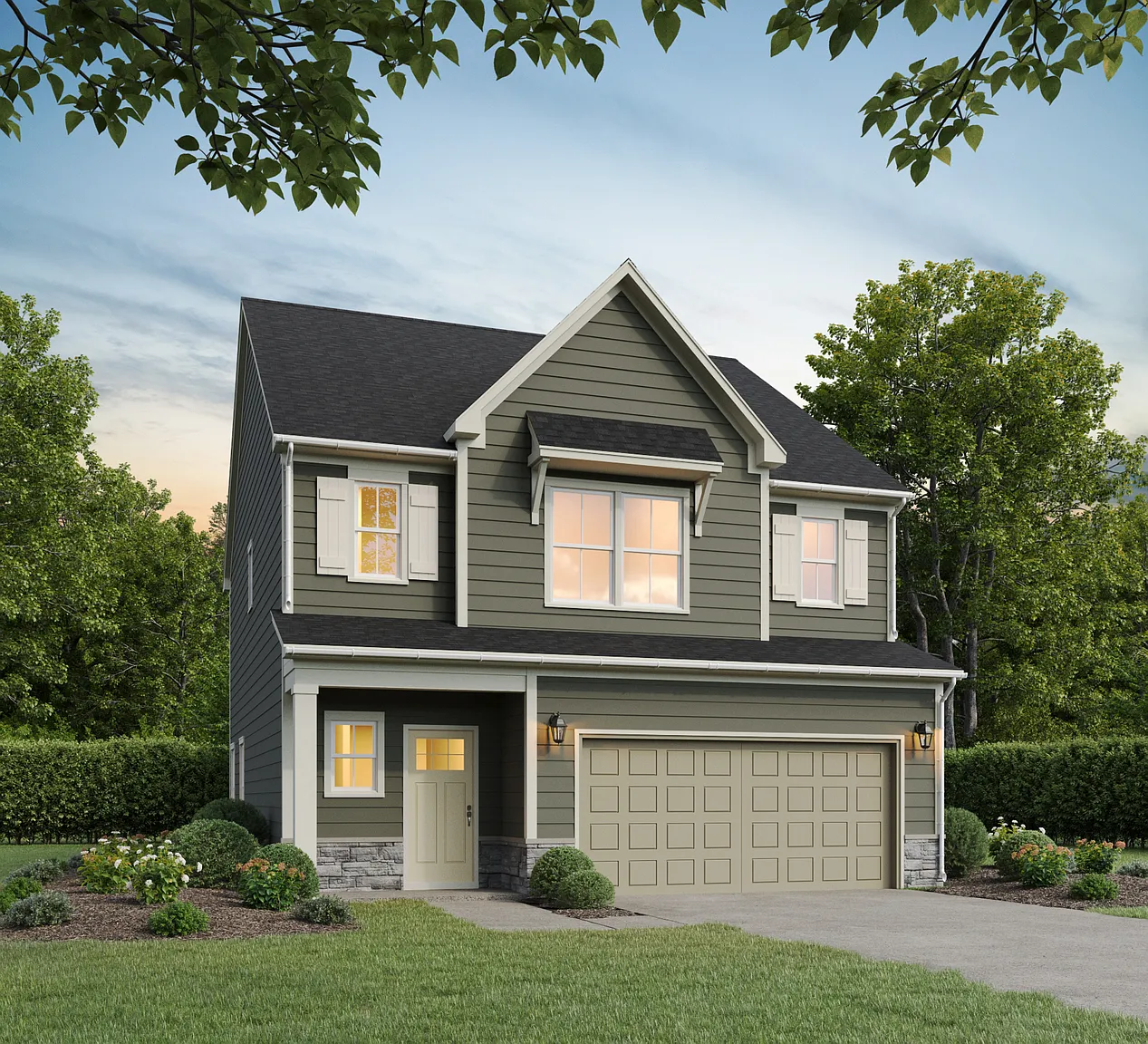 Aspen 3 -Story Plan, The Pines at Paw Creek photo 1