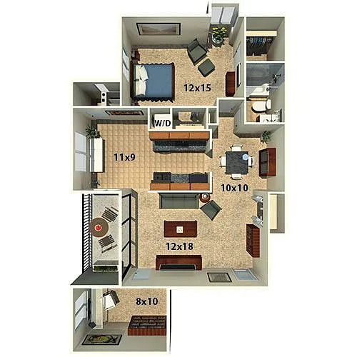 Floor plan Dogwood with Den
