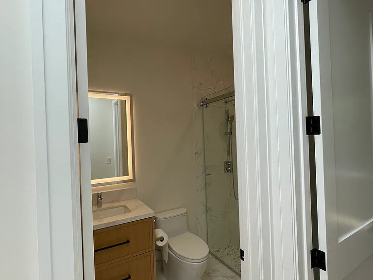 Hallway bathroom
