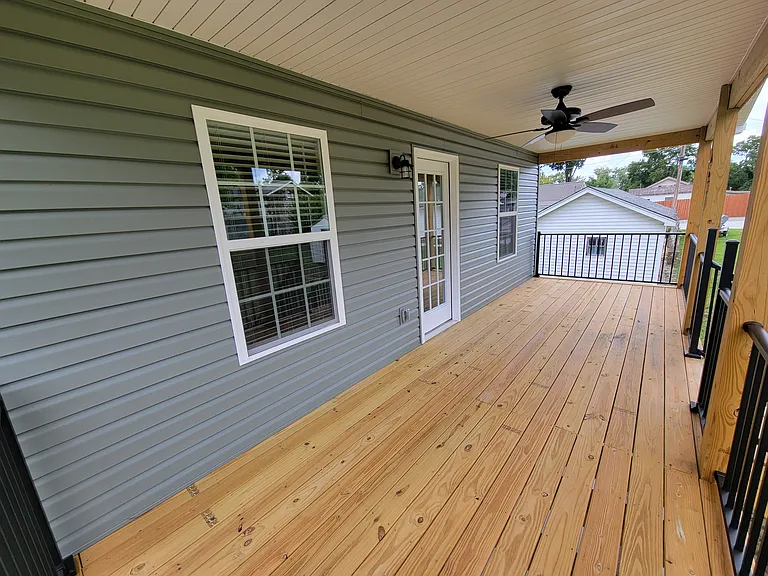 Covered back porch