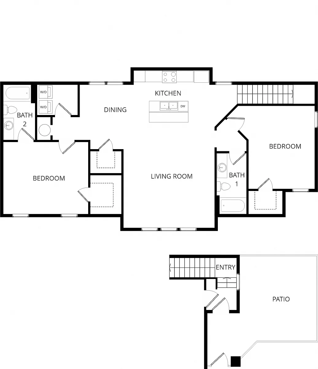 Floor plan Arrow