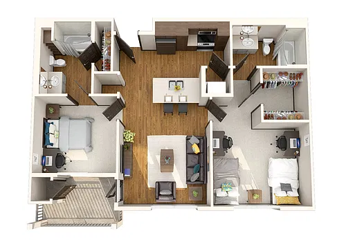 Floor plan 2X2