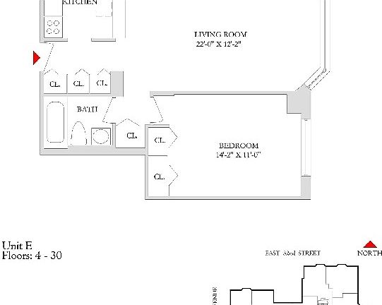 2nd image of 151-155 E 31st St #E4e
