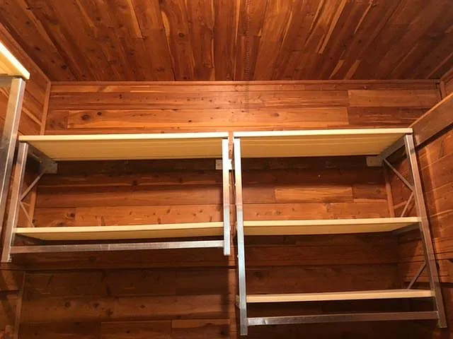 Spacious master bedroom closet