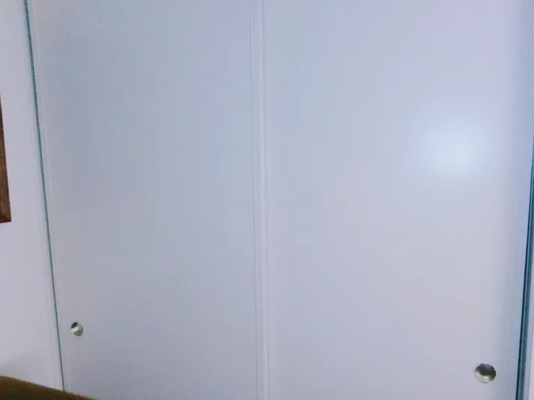 Large Double Closet with top shelf