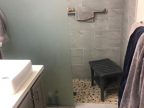 Great walk-in shower.