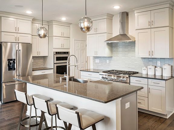 Gourmet kitchen with stainless steel appliances