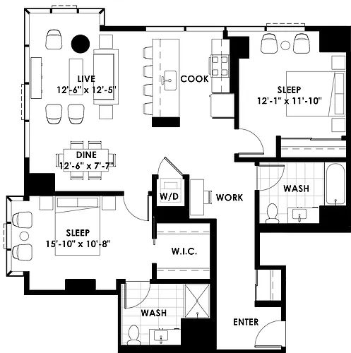 Floor plan 2C