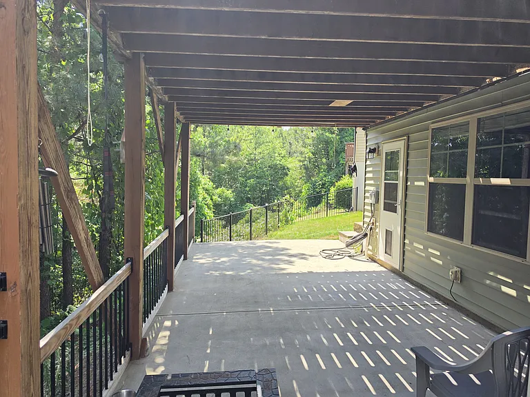 Basement walk out concrete Patio