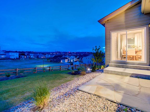 Example of Plan 3501 Patio with Sliding Glass Doors