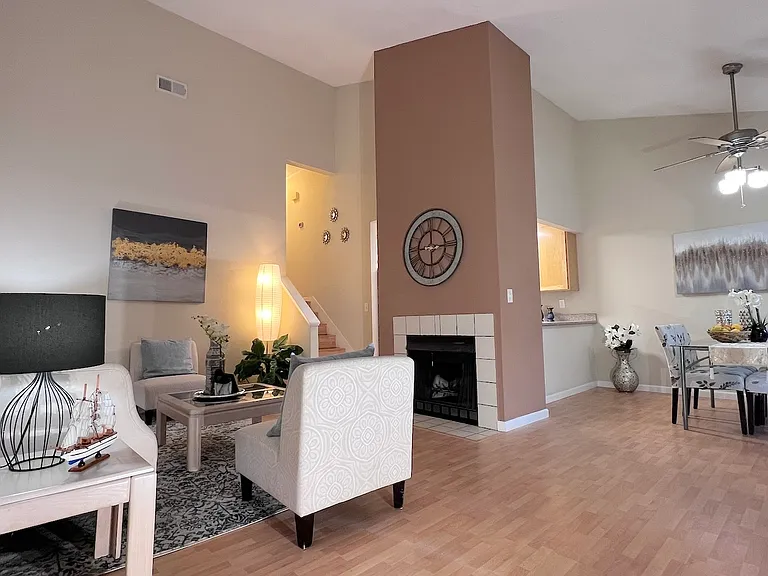 The furnishings shown in the photos are for staging purposes only. Unit is rented unfurnished.
