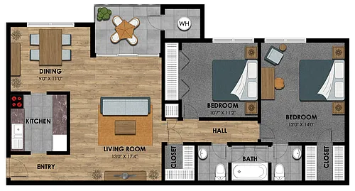 Floor plan The Hillgate