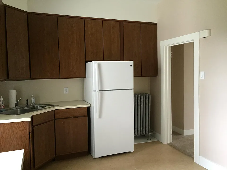 Kitchen with Refrigerator Included.