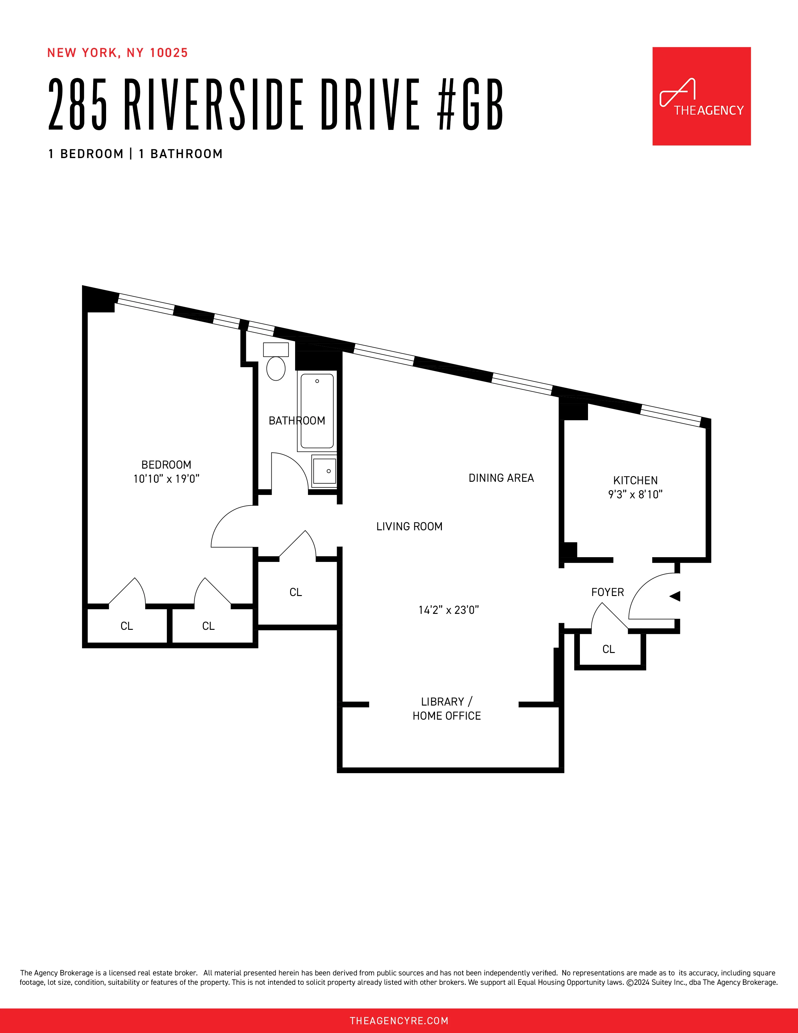 285 Riverside Drive #GB in Upper West Side, Manhattan