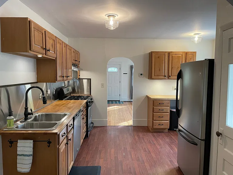 kitchen looking into front rooms