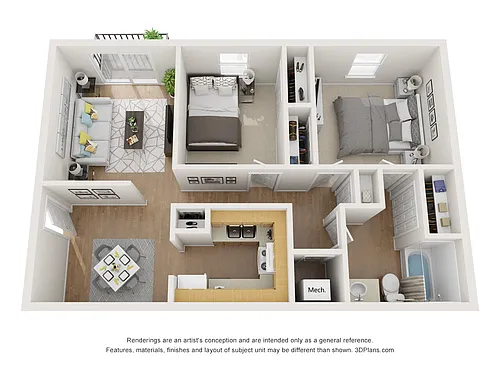 Floor plan 2X1-A