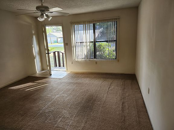 Living room looking out the front door