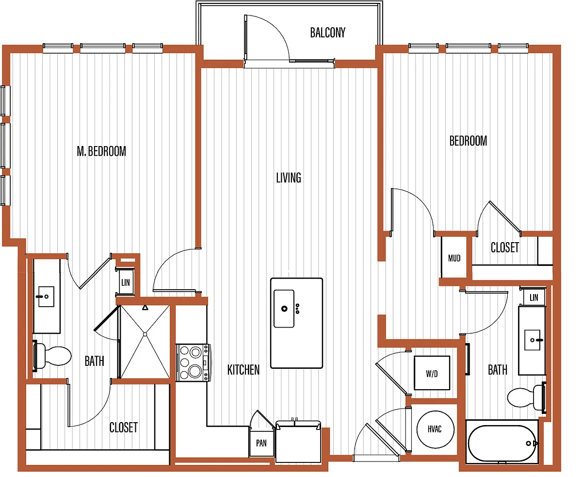 Floor plan The Miller