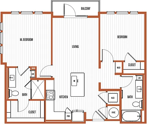 Floor plan The Miller