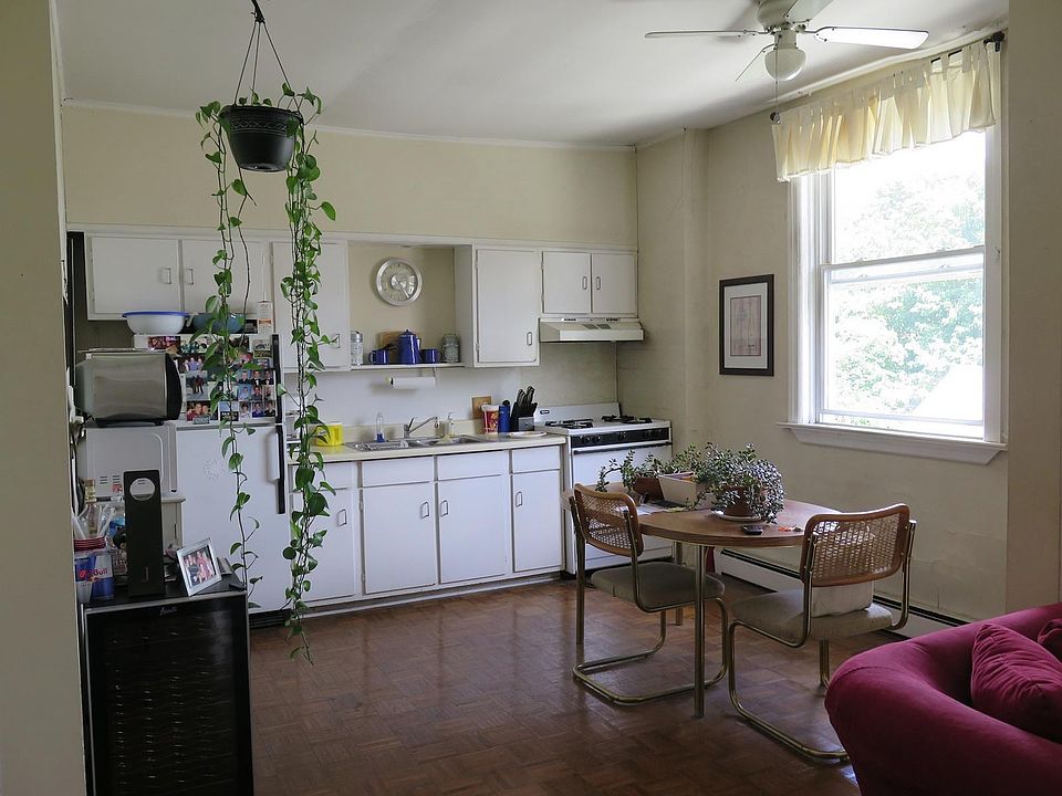 Open concept kitchen with natural light and space for dining table and seating