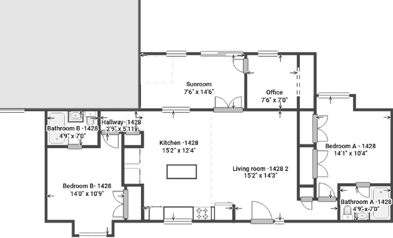 2 bed, 914 sqft, $1,385 — Photo 2