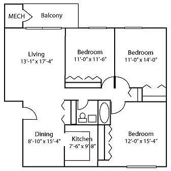 Floor plan Hollywood Avenue
