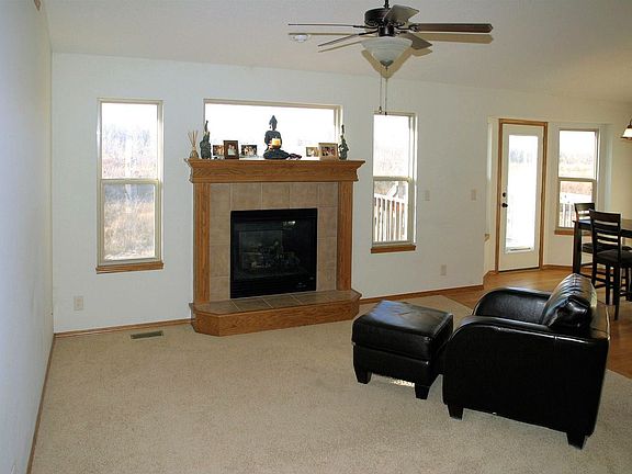 Living Room With Gas Fireplace