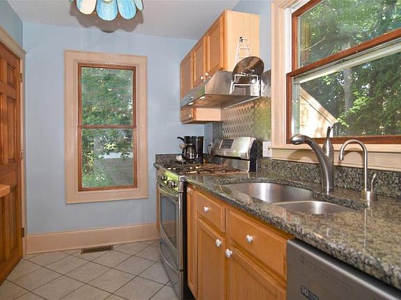 Kitchen with granite counters