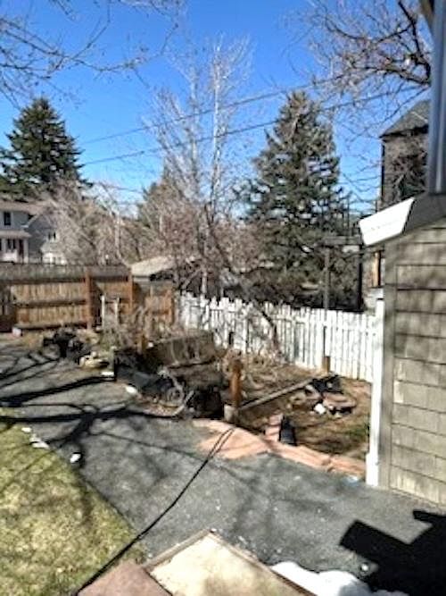 Backyard raised vegetable garden