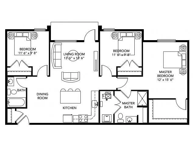 Floor plan C3 - Renovated