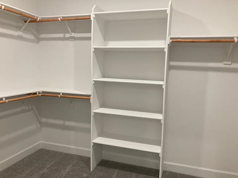 In-law quarters walk-in closet.