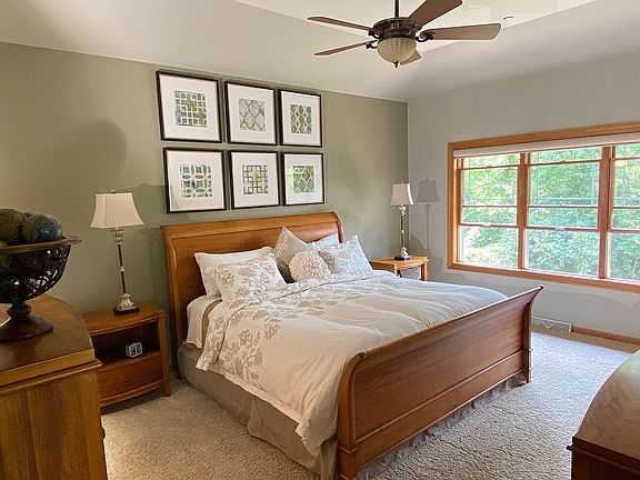 Master bedroom with a view.