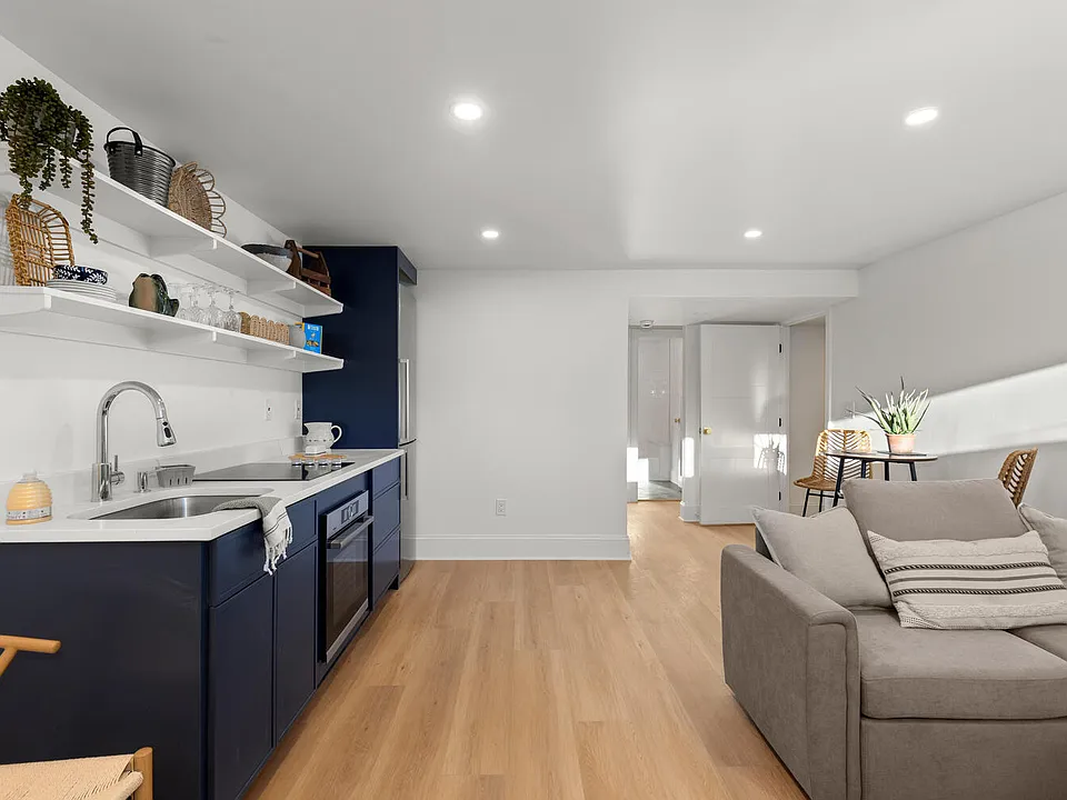 Kitchen and living area