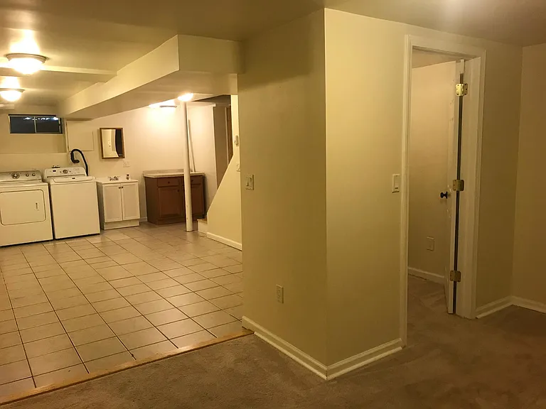 Rec room, office, and storage