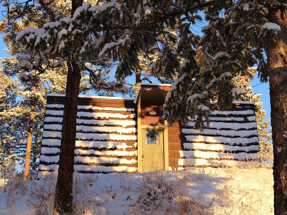 Front door view of cabin. Fully furnished.