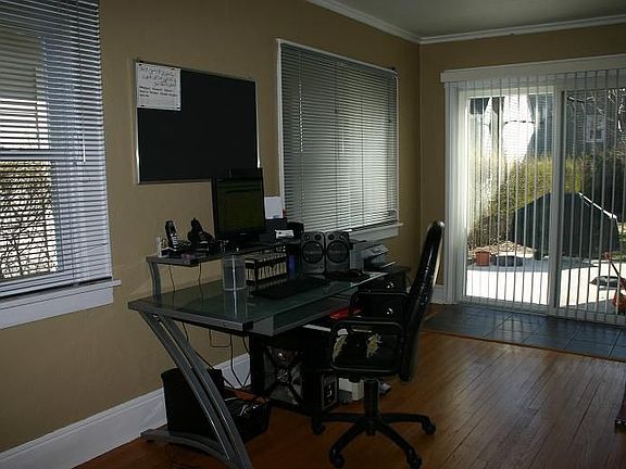 extra study room on first floor with access to the patio