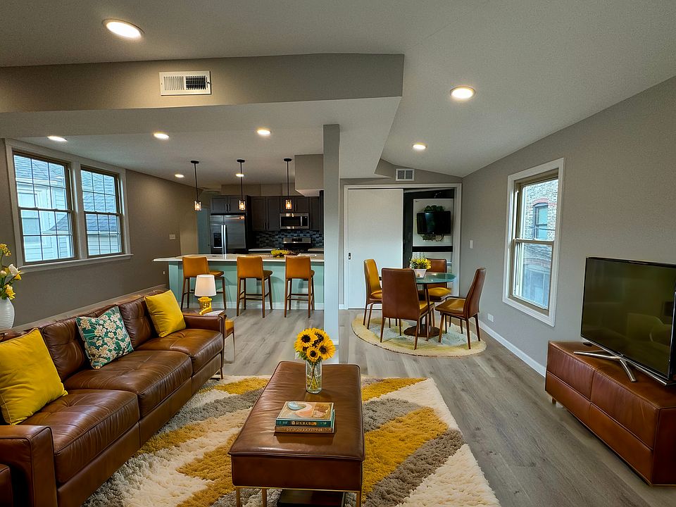 Staged - Living/Kitchen