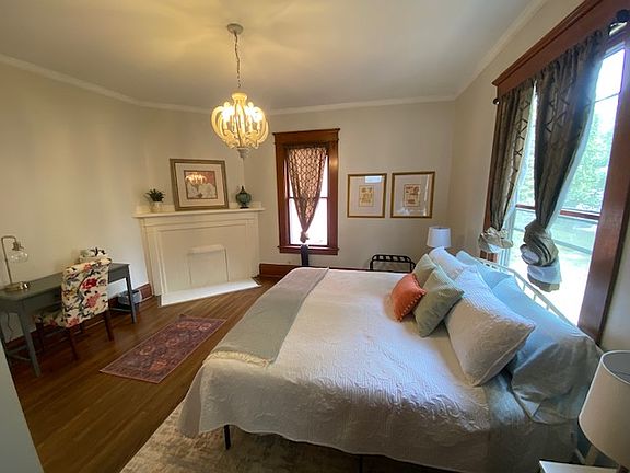 Large king bedroom includes desk for those needing some quiet space to work from the home