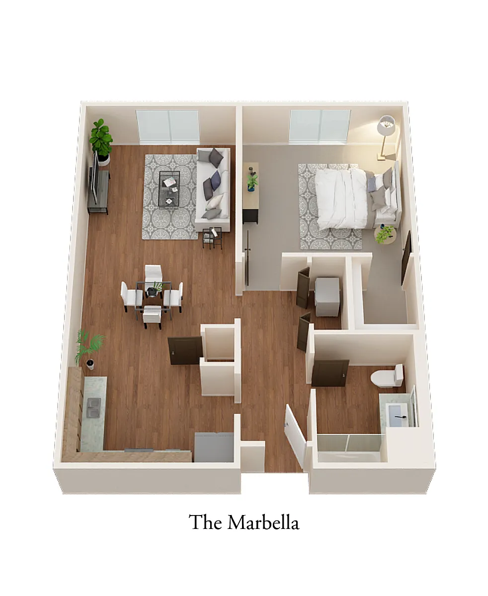 Floor plan One Bedroom
