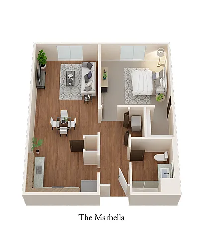 Floor plan One Bedroom