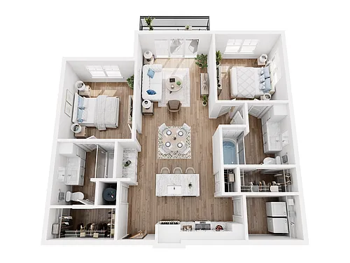 Floor plan Ruby plus Balcony