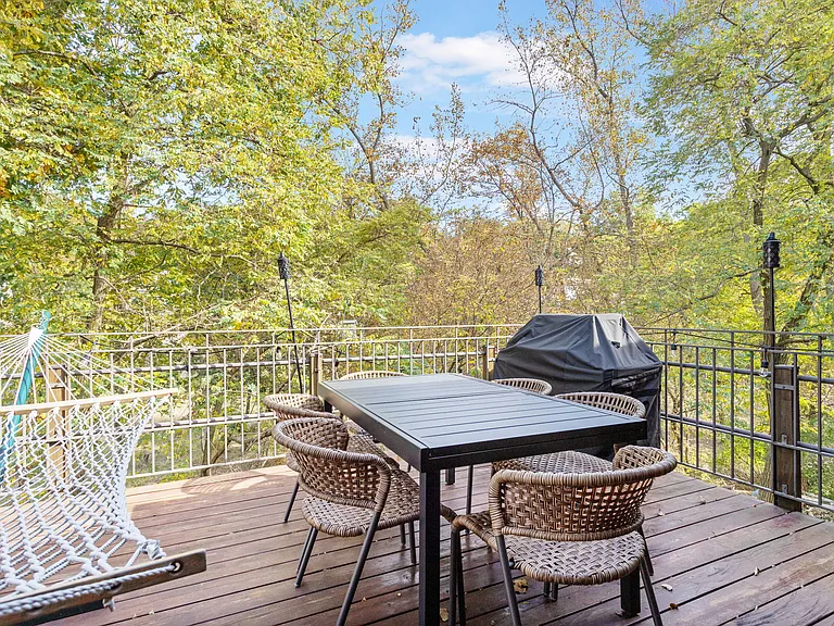 Deck with grill