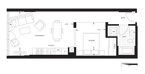 Floor plan Studio (AS8)