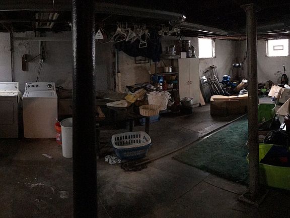 Basement for storage