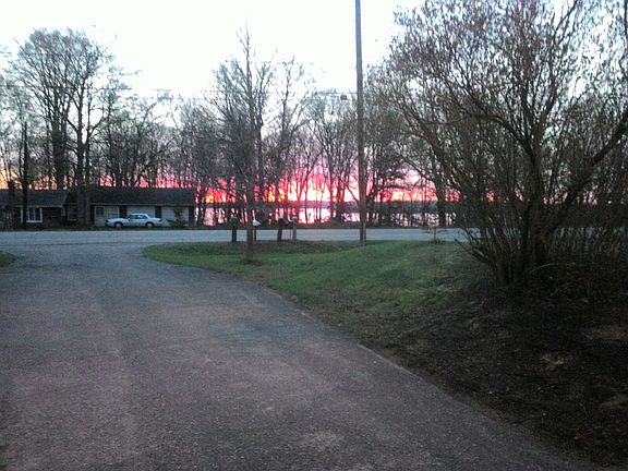 sunrise view to lake