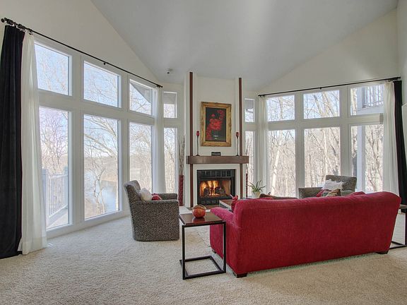 Vaulted ceilings.