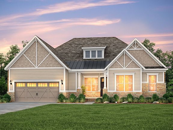 Southampton Exterior 3 features Siding, Shakes, Stone and Covered Front Porch