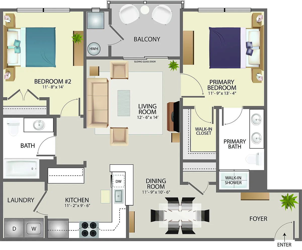 Floor plan Portland