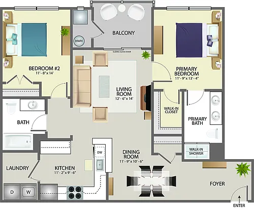 Floor plan Portland